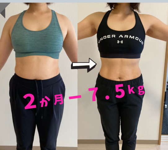 島根県松江市のVISILパーソナルトレーニングジムビフォアフター